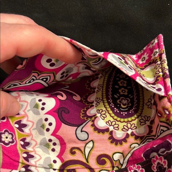 Vera Bradley Pink and Purple Paisley Checkbook holder - Picture 4 of 8